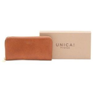 Unica Firenze Vachetta Leather Zip Around Wallet NWT